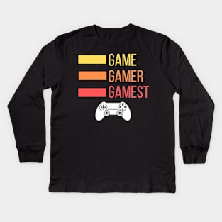 Gamer Nutrition Facts Kids Long Sleeve T-Shirt